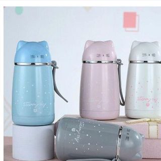 BÌNH GIỮ NHIỆT INOX 304 HÌNH MÈO 300ml (T50)