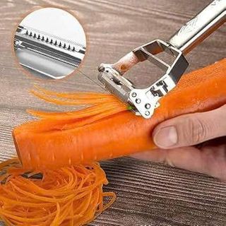 DAO BÀO SỢI RAU CỦ QUẢ 2in1 INOX (T500)