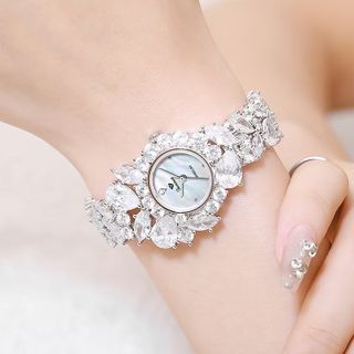 SET ĐỒNG HỒ NỮ CHÍNH HÃNG FUNMEI F2053 ĐÍNH ĐÁ CZ KÈM DÂY CHUYỀN FULLBOX