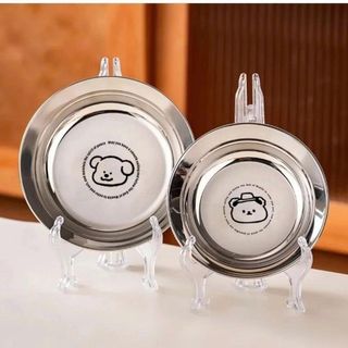 ĐĨA INOX 14CM HOẠ TIẾT HOẠT HÌNH