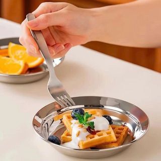 ĐĨA INOX 14CM HOẠ TIẾT HOẠT HÌNH
