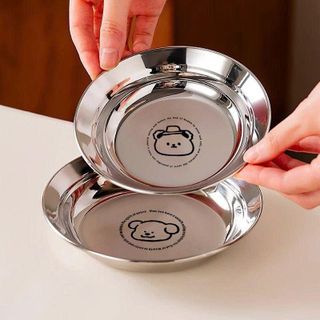ĐĨA INOX 14CM HOẠ TIẾT HOẠT HÌNH