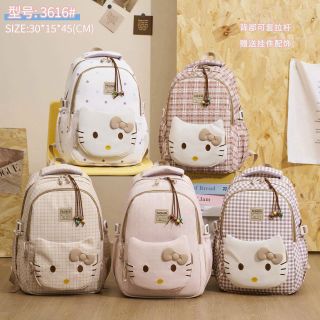 🎀Balo Kitty Siêu Đáng Yêu, Chống Thấm Tiện Lợi A3616 Đi Học Đi Chơi Đều Hợp