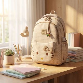 🎀Balo Kitty Siêu Đáng Yêu, Chống Thấm Tiện Lợi A3616 Đi Học Đi Chơi Đều Hợp
