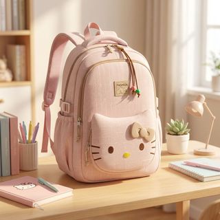 🎀Balo Kitty Siêu Đáng Yêu, Chống Thấm Tiện Lợi A3616 Đi Học Đi Chơi Đều Hợp