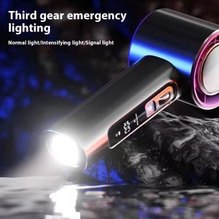 Quạt tay mini tốc độ 100 tích hợp đèn pin không suất lớn