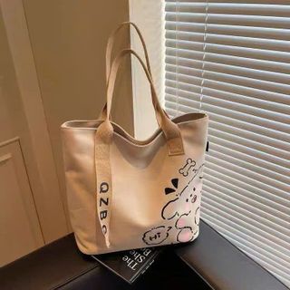 🐻 Túi Tote QZBG Gấu Happy Siêu Xinh, Đi Học Đi Chơi Đều Đẹp