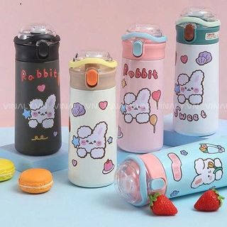 BÌNH GIỮ NHIỆT INOX STICKER GẤU 500ML (T50)