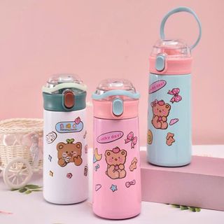 BÌNH GIỮ NHIỆT INOX STICKER GẤU 500ML (T50)