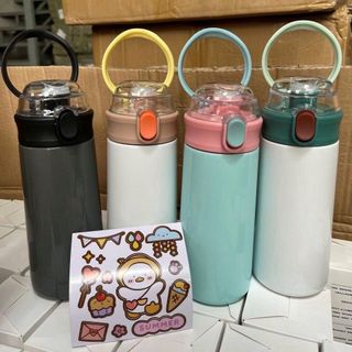 BÌNH GIỮ NHIỆT INOX STICKER GẤU 500ML (T50)