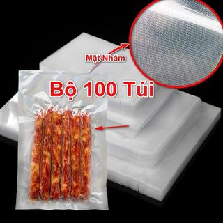SET 100 TÚI HÚT CHÂN KHÔNG 1 MẶT NHÁM (25X17CM)