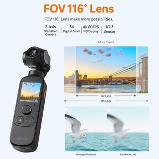 Camera Vlog AI Xiaomi Morange M1 Pro 4K Theo Dõi Chủ Thể Tự Động 12MP