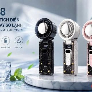 QUẠT TÍCH ĐIỆN CẦM TAY SÒ LẠNH GẤP GỌN FC8