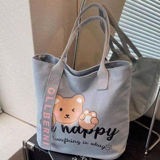 🐻 TÚI TOTE GẤU HAPPY - Dễ Thương, Rộng Rãi, Mang Đi Đâu Cũng Xinh