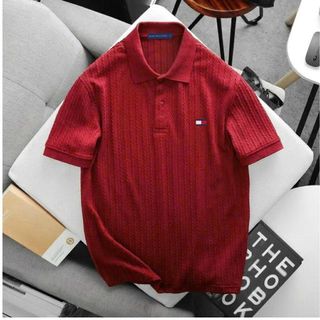 Mẫu áo thun polo nam. Vải thun xốp dệt kim.