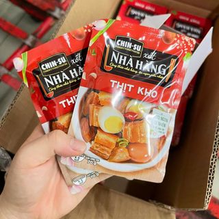 Hộp Xốt Nhà Hàng Thịt Kho Chin - Su - Hộp 10 Gói x70g