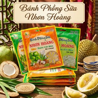 Bánh Phồng Sữa Nhơn Hoàng Béo Thơm, Đậm Vị Cốt Dừa 220g