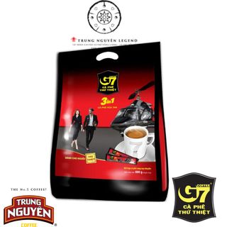 Cà Phê Sữa Hoà Tan G7 3in1_Bịch 50 Gói vuông Trung Nguyên