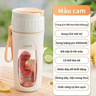 MÁY XAY SINH TỐ CẦM TAY MINI JUICER 340ML (T60)