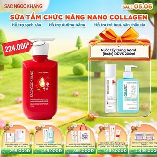 Sữa Tắm Chức Năng Nano Collagen Sắc Ngọc Khang [500G] - KÈM QUÀ TẶNG
