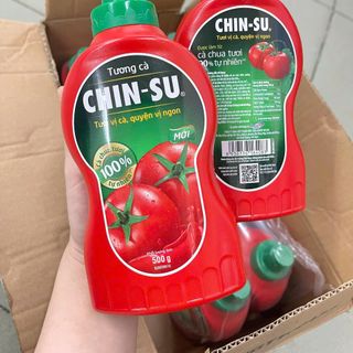 Tương Cà CHIN-SU 500g - Chua Ngọt Đậm Vị | Ăn Kèm Đồ Chiên, Xúc Xích, Mì