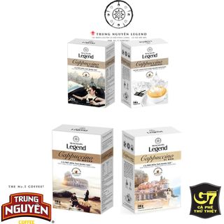 Cà Phê Hòa Tan Trung Nguyên Legend Cappuccino vị Mocha/ Hazenut/ Coconut - Hộp 12 gói/18gr