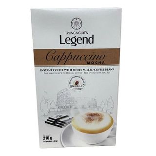 Cà Phê Hòa Tan Trung Nguyên Legend Cappuccino vị Mocha/ Hazenut/ Coconut - Hộp 12 gói/18gr