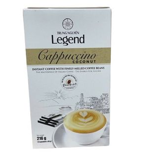Cà Phê Hòa Tan Trung Nguyên Legend Cappuccino vị Mocha/ Hazenut/ Coconut - Hộp 12 gói/18gr