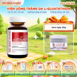 Viên Uống Dưỡng Trắng Vượt Trội Whitening Plus [Hộp 60 viên] KÈM QUÀ TẶNG