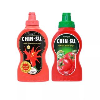 Combo Tương Cà + Tương Ớt CHINSU - chai 500gr