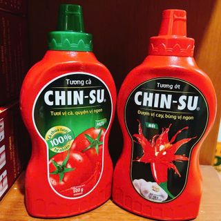 Combo Tương Cà + Tương Ớt CHINSU - chai 500gr