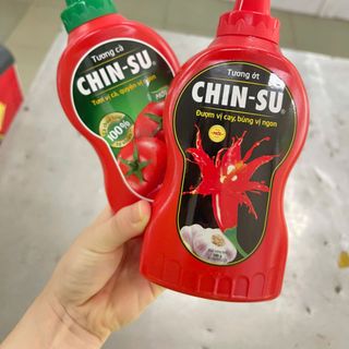 Combo Tương Cà + Tương Ớt CHINSU - chai 500gr