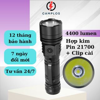 Đèn pin siêu sáng G40 NANO 4400 lumen đèn bin cầm tay vỏ hợp kim nhôm chống nước IPX4 led LHP531 50.3 HI pin 21700