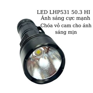 Đèn pin siêu sáng G40 NANO 4400 lumen đèn bin cầm tay vỏ hợp kim nhôm chống nước IPX4 led LHP531 50.3 HI pin 21700