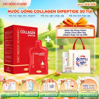 Nước Uống Collagen Dipeptide Sắc Ngọc Khang [Hộp 30 Túi] KÈM QUÀ TẶNG