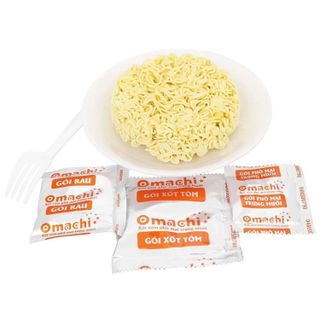 Mì trộn Omachi Tôm Phô mai trứng muối - Thùng 12 tô x 105g