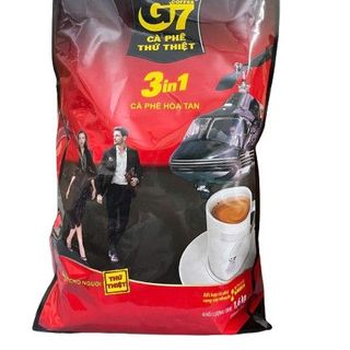 Cà Phê Sữa Hòa Tan Trung Nguyên G7 3in1 - Bịch 100 Gói dài