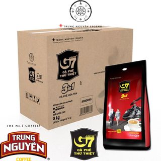 Cà Phê Sữa Hòa Tan Trung Nguyên G7 3in1 - Bịch 100 Gói dài