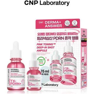 CNP Derma+ Answer TX-PDRN+ Pink Toning Deep-In Shot Ampule Tinh chất hồng hào da – Mờ thâm xỉn – Căng bóng rạng rỡ chỉ sau một chu trình chăm sóc