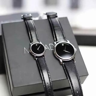 ĐỒNG HỒ COUPLE SIÊU CẤP MOVODA DÂY DA KÍNH SAPHIRE MÁY THUỴ SỸ TAG