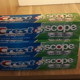 Kem đánh răng Crest Scope Advanced Active Foam 232g