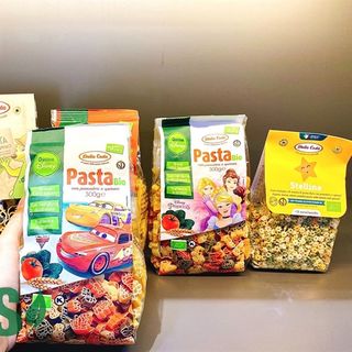 Nui Rau Củ Hữu Cơ Hình Ô Tô Dalla Costa Patsta Bio Con Pomodori E Spinaci 300g