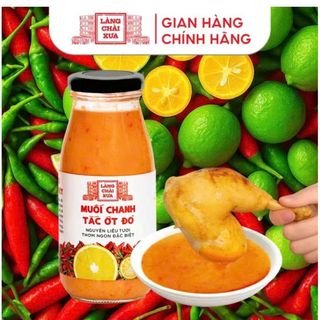 Muối ớt đỏ chanh tắc Làng chài xưa chai 300gr