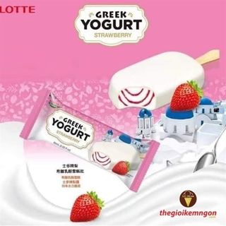 Kem Sữa Chua Dâu Greek Yogurt Lotte Hàn Quốc 85g