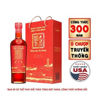 Nước mắm Tĩn tôm biển 45N chai 500ml