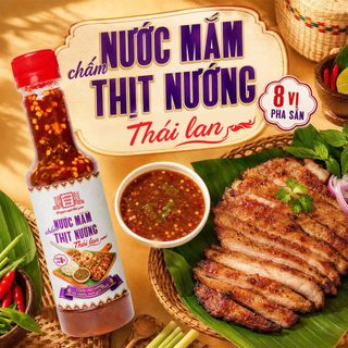 [Chai 310g] Nước Mắm Chấm Thịt Nướng pha sẵn 8 vị Làng Chài Xưa - Chắt lọc tinh tuý ẩm thực Thái