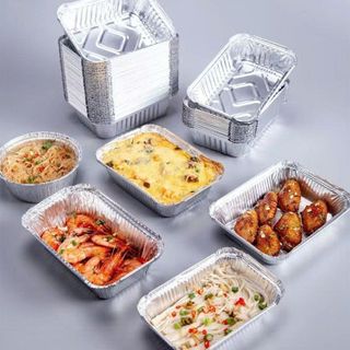 SET 10 KHAY BẠC HÌNH CHỮ NHẬT 410ML