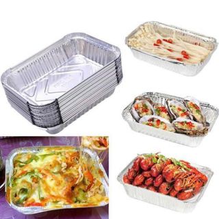 SET 10 KHAY BẠC HÌNH CHỮ NHẬT 410ML