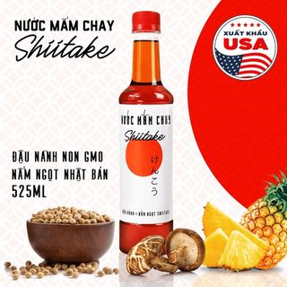 Nước mắm chay Shiitake nhựa 525ml