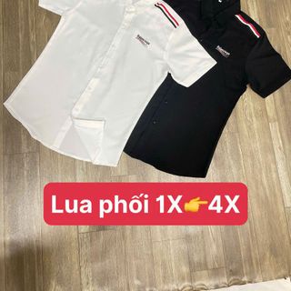 áo sơ mi lụa phối